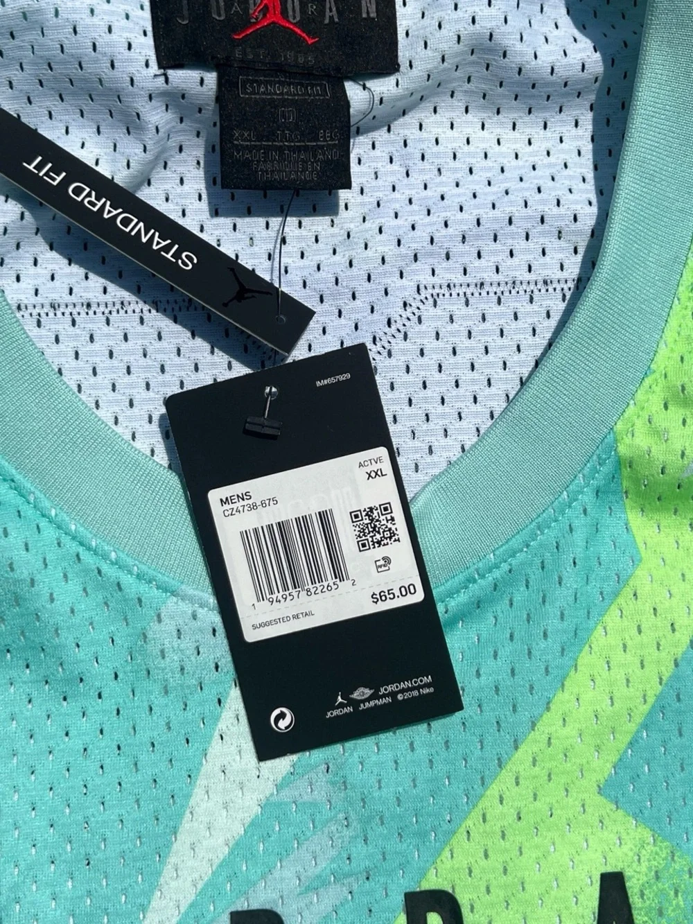 Nike Air Jordan Jumpman Jersey Green 